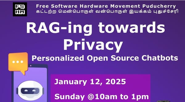 FSHM Weekly-12/01/2025 🔒 RAG-ing Towards Privacy: Personalized Open Source Chatbot 🤖